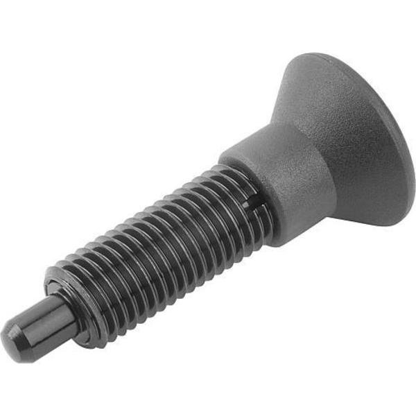 Indexing Plungers without collar, ext. locking pin, Style G, metric, Kipp, Mfr#: K0633.21308